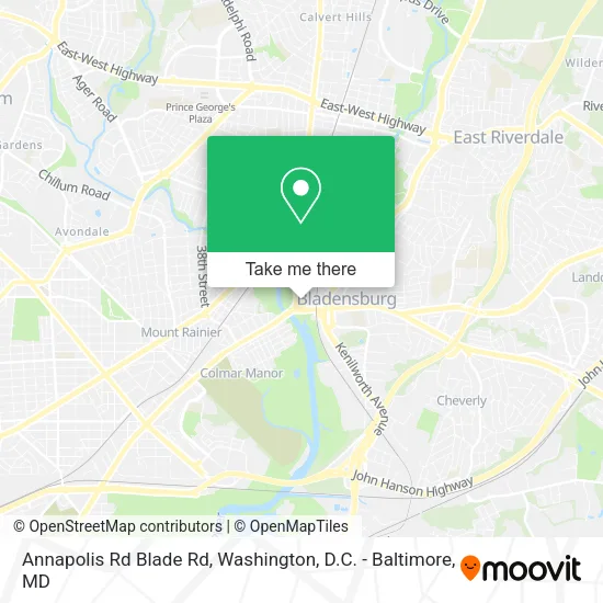 Annapolis Rd Blade Rd map