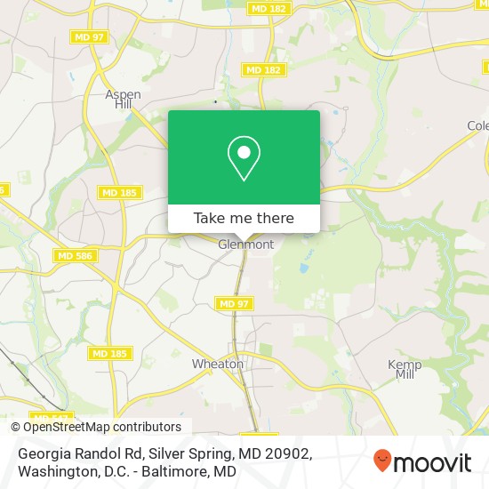 Georgia Randol Rd, Silver Spring, MD 20902 map