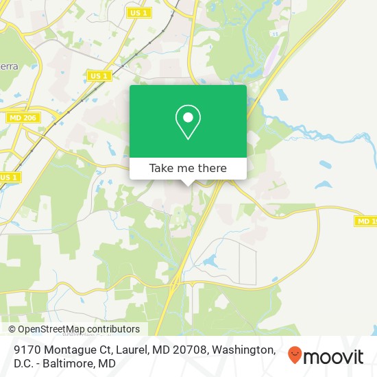 9170 Montague Ct, Laurel, MD 20708 map