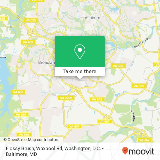 Flossy Brush, Waxpool Rd map