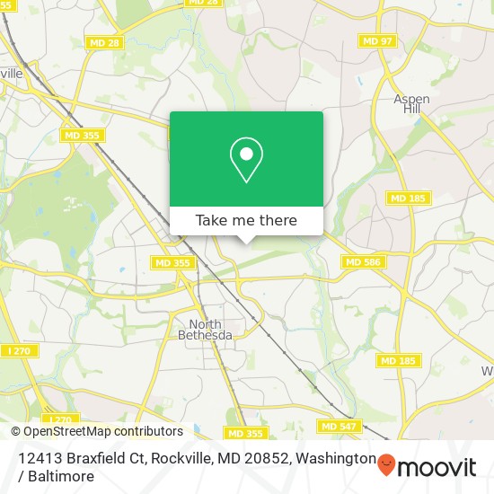 12413 Braxfield Ct, Rockville, MD 20852 map