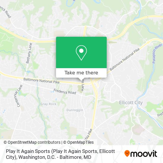 Play It Again Sports (Play It Again Sports, Ellicott City) map