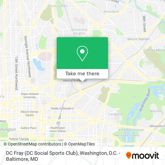 DC Fray (DC Social Sports Club) map