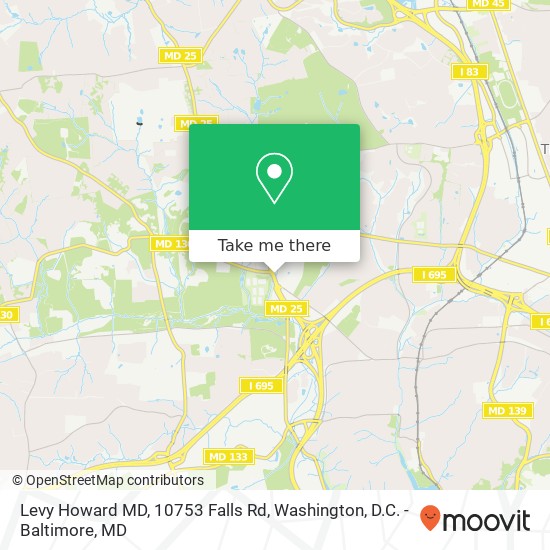 Levy Howard MD, 10753 Falls Rd map