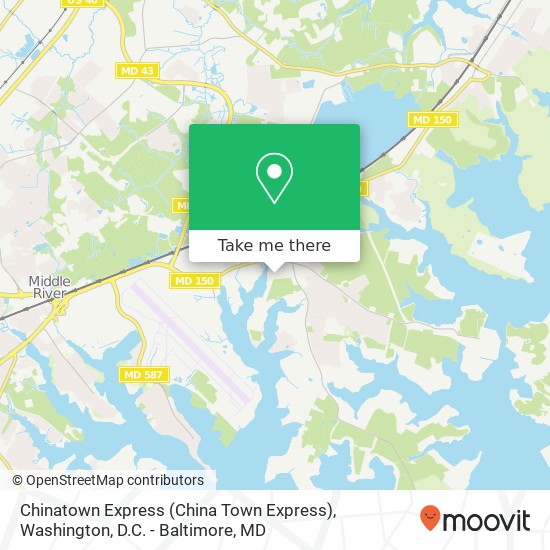 Mapa de Chinatown Express (China Town Express)