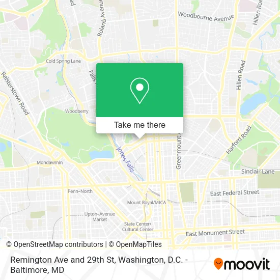 Mapa de Remington Ave and 29th St