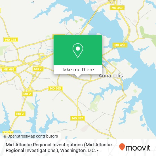 Mapa de Mid-Atlantic Regional Investigations