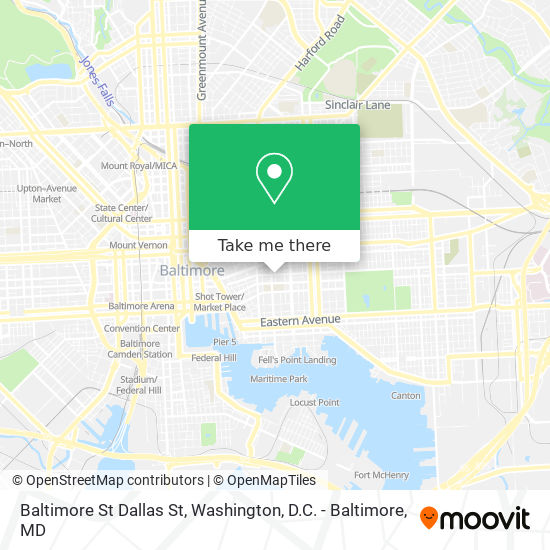 Mapa de Baltimore St Dallas St