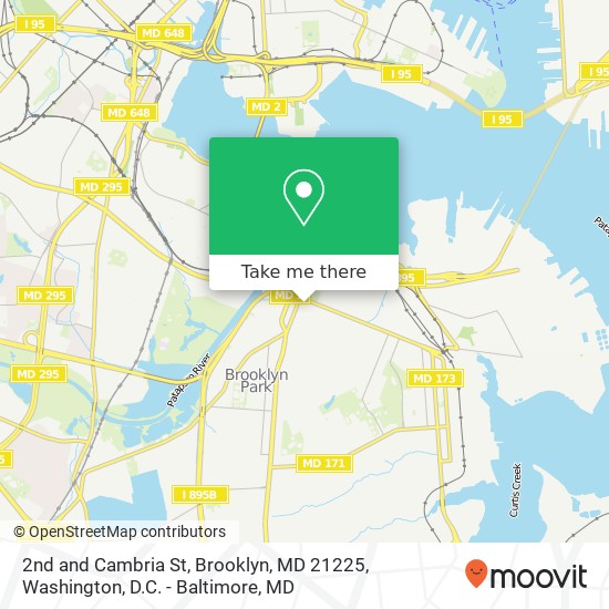 2nd and Cambria St, Brooklyn, MD 21225 map