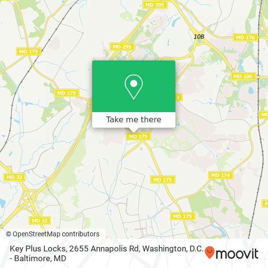 Key Plus Locks, 2655 Annapolis Rd map