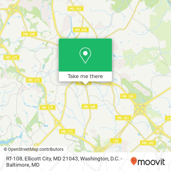 RT-108, Ellicott City, MD 21043 map