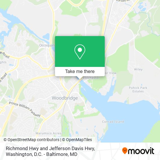 Mapa de Richmond Hwy and Jefferson Davis Hwy