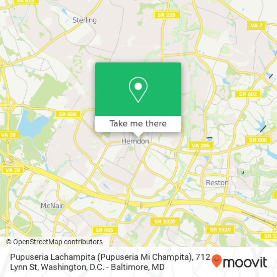 Mapa de Pupuseria Lachampita (Pupuseria Mi Champita), 712 Lynn St