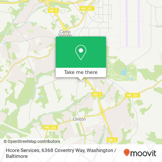 Hcore Services, 6368 Coventry Way map