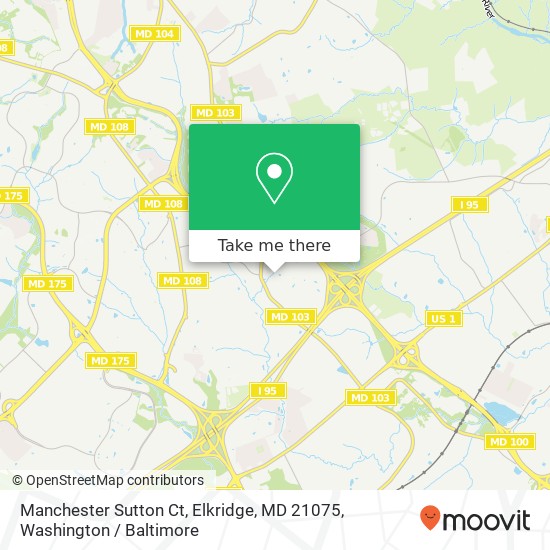 Manchester Sutton Ct, Elkridge, MD 21075 map