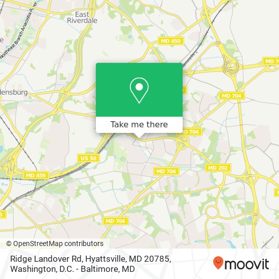 Ridge Landover Rd, Hyattsville, MD 20785 map