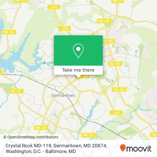 Crystal Rock MD-118, Germantown, MD 20874 map
