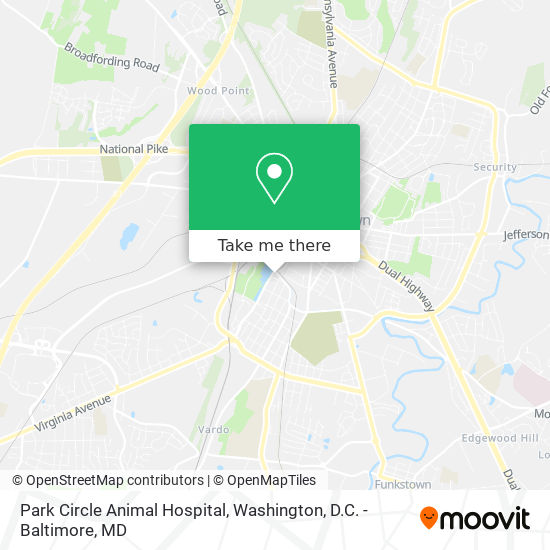 Mapa de Park Circle Animal Hospital