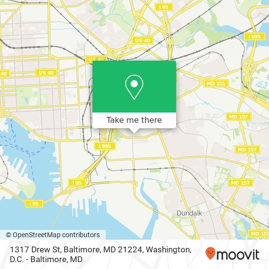 1317 Drew St, Baltimore, MD 21224 map