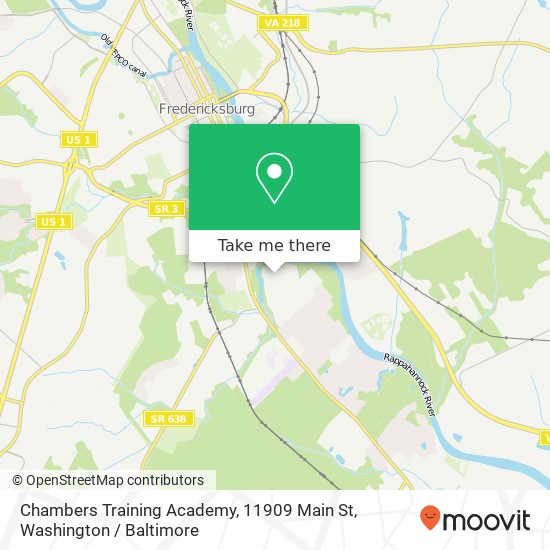 Chambers Training Academy, 11909 Main St map