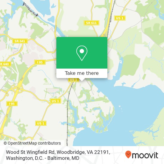 Wood St Wingfield Rd, Woodbridge, VA 22191 map
