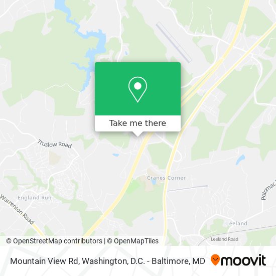 Mountain View Rd map