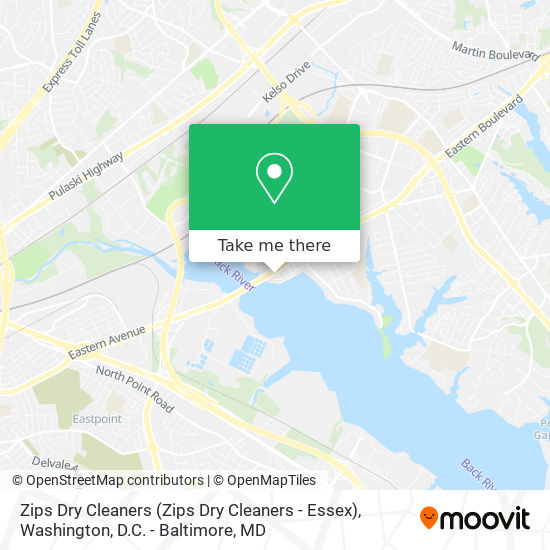 Mapa de Zips Dry Cleaners