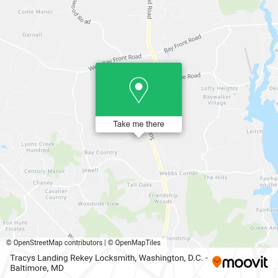 Tracys Landing Rekey Locksmith, 6200 Solomons Island Rd map