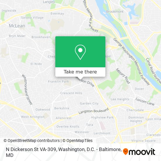 Mapa de N Dickerson St VA-309