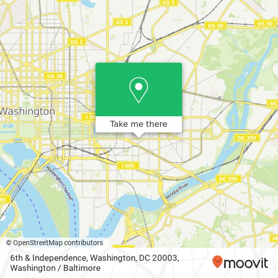 6th & Independence, Washington, DC 20003 map