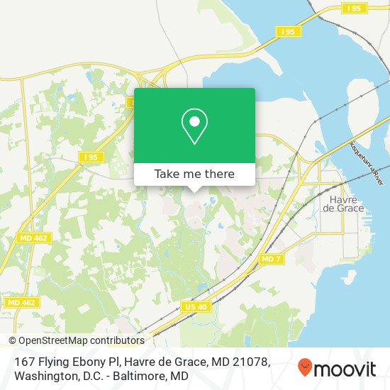 167 Flying Ebony Pl, Havre de Grace, MD 21078 map