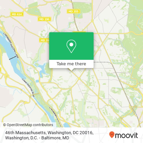 Mapa de 46th Massachusetts, Washington, DC 20016