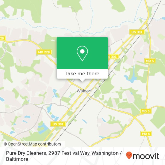 Pure Dry Cleaners, 2987 Festival Way map