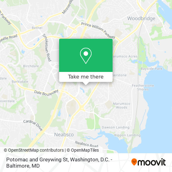 Mapa de Potomac and Greywing St