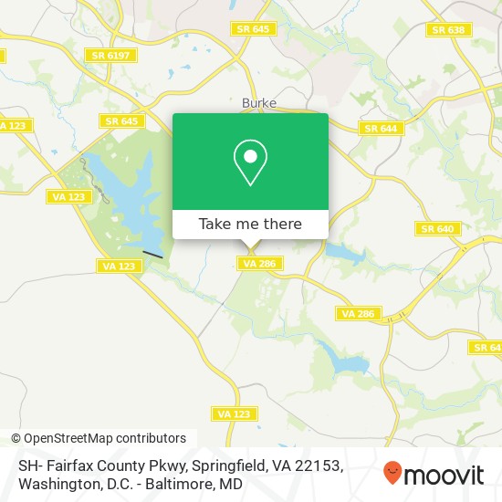 SH- Fairfax County Pkwy, Springfield, VA 22153 map