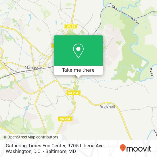 Mapa de Gathering Times Fun Center, 9705 Liberia Ave