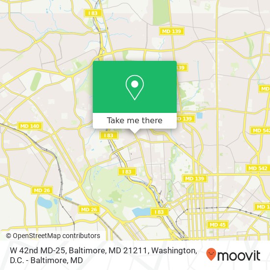 W 42nd MD-25, Baltimore, MD 21211 map