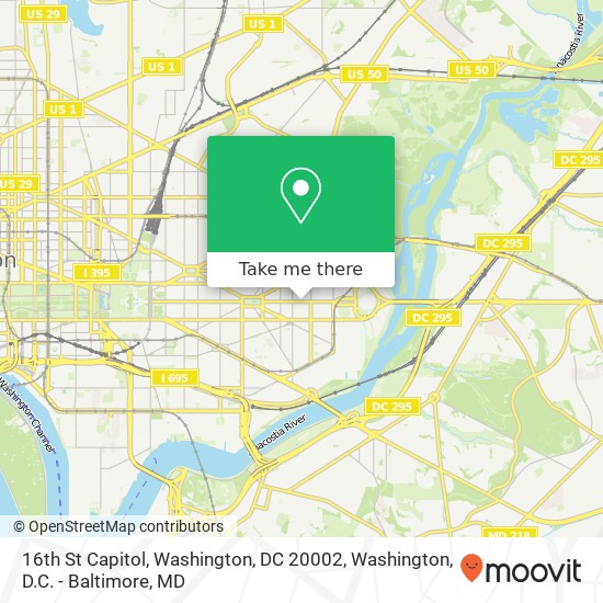 16th St Capitol, Washington, DC 20002 map