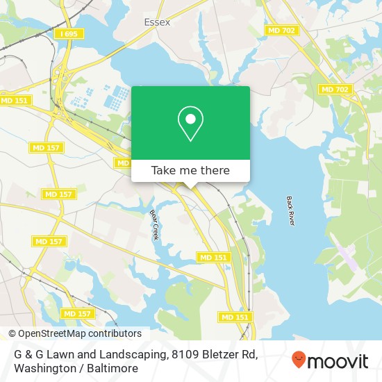 G & G Lawn and Landscaping, 8109 Bletzer Rd map