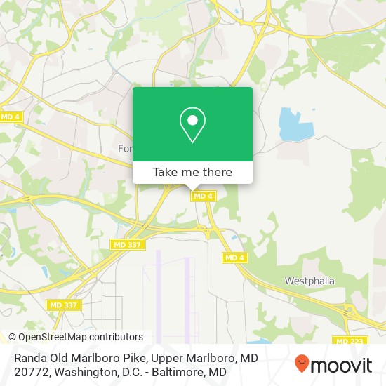 Randa Old Marlboro Pike, Upper Marlboro, MD 20772 map