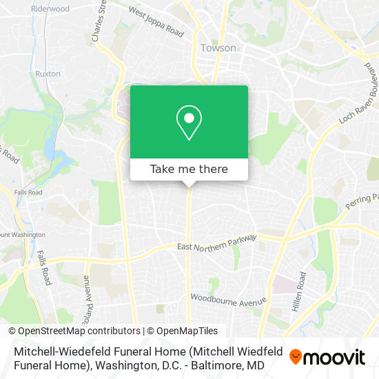 Mapa de Mitchell-Wiedefeld Funeral Home