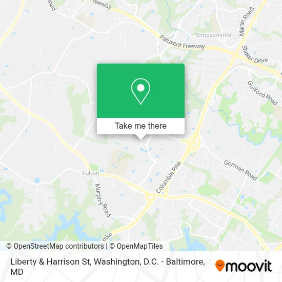 Liberty & Harrison St map