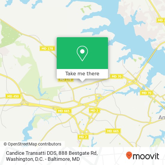 Candice Transatti DDS, 888 Bestgate Rd map