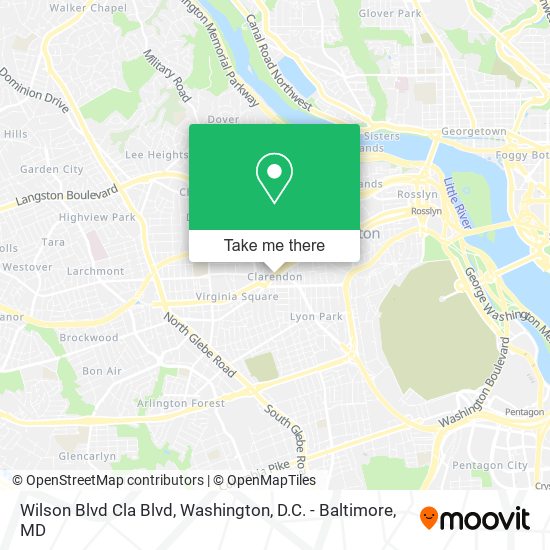 Wilson Blvd Cla Blvd map