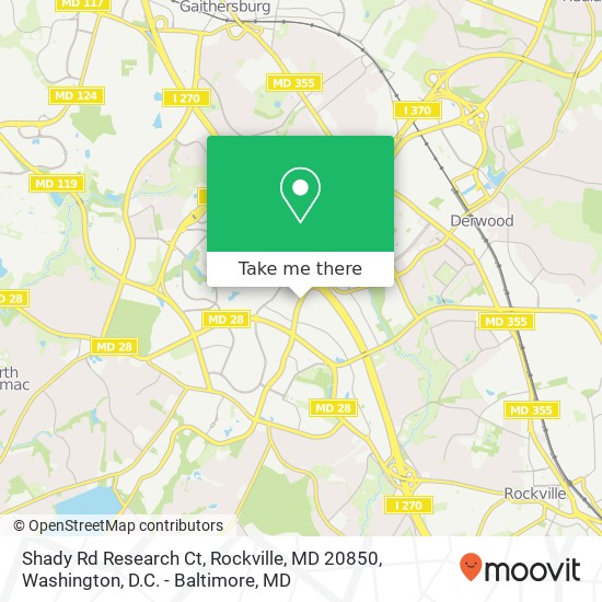 Shady Rd Research Ct, Rockville, MD 20850 map