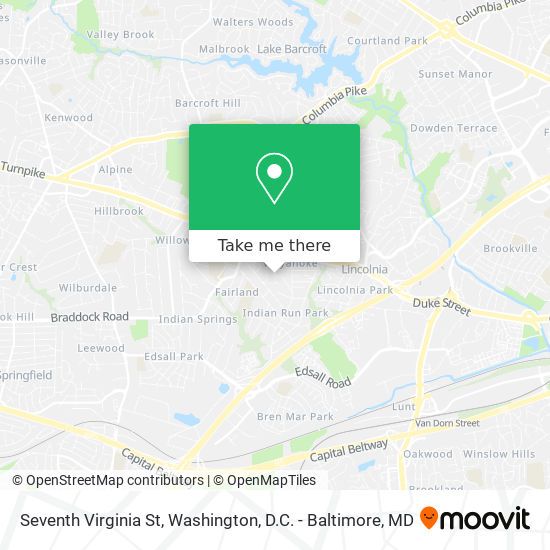 Seventh Virginia St map