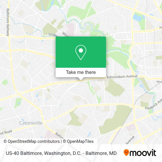 US-40 Baltimore map
