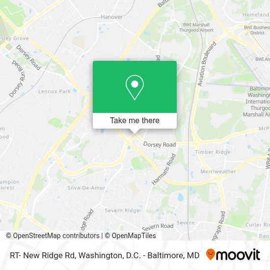 RT- New Ridge Rd map