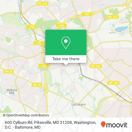 600 Cylburn Rd, Pikesville, MD 21208 map