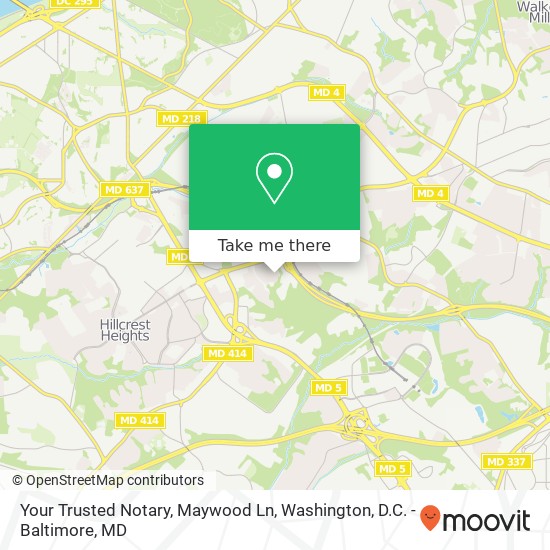 Your Trusted Notary, Maywood Ln map
